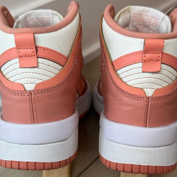 Nike Dunk High Up Women's 8 High-Top Sneakers in Pink Crimson & Sail Streetwear - Picture 4 of 16